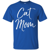 Cat Mom Shirt Fun Cute Mother Feline Tee_black