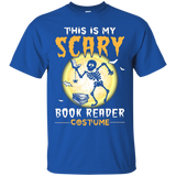 This Is My Scary Book Reader Halloween Costume T-shirt_black=