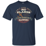 Only Care About RC Planes Which Way Wind Is Blowing T-Shirt_Black