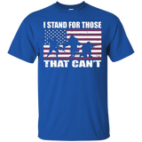 I Stand For Those That Can't For Veteran T Shirt Gift Idea_black