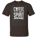 Coffee Is My Spirit Animal Black T-shirt For Men Women_dark=