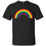 Rainbow Shirt ~ Plain 80s Inspired Graphic Tee_Black