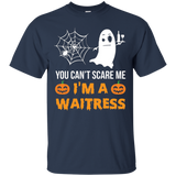 You Can't Scare Me I'm A Waitress Halloween T-shirt_black=