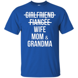 Wife Mom & Grandma - Pregnancy Reveal T-shirt Gifts_black=