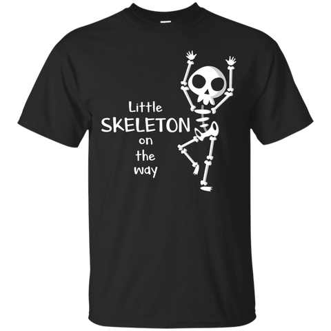 Little Skeleton On The Way T-shirt Skeleton Baby Lover_black=