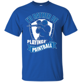 I'd Rather Be Playing Paintball Funny T Shirt_black=