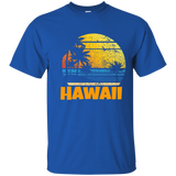 Old School 70's Hawaiian The Aloha State T-Shirts_Black