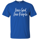 Love God Love People Vintage, Distressed Tee Shirt