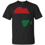 Pan African Africa Continent Map Unia Flag T-shirt_black=