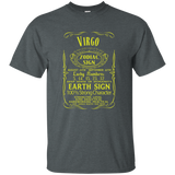 ZODIAC SIGN Virgo T-Shirt born in august & september Relaxed_Black