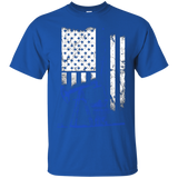 Oilfield shirt- Oilfield flag us blue_Black