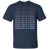 Your Life Is A Meme Aesthetic Vaporwave T-shirt Internet Tee_Black