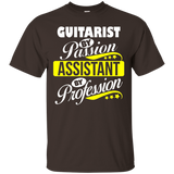 Guitarist By Passion Assistant By Profession T Shirt_black