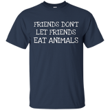 Don't Eat Animals- Green Vegan Healthy Eaters T-shirt_black