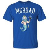Merdad TShirt Father of A Mermaid Birthday TShirt_Black