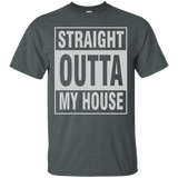 Straight outta my house funny t-shirt_Black