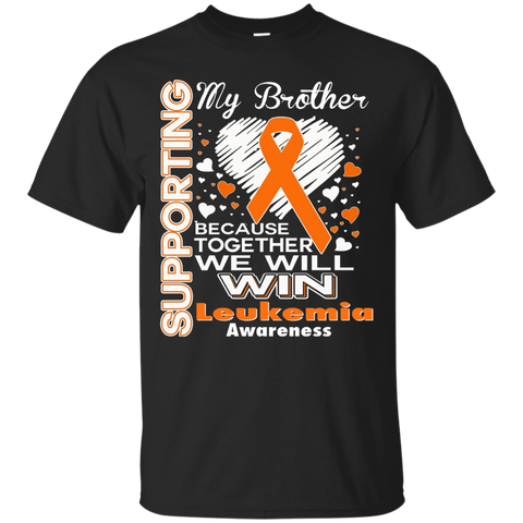 Supporting My Brother - Leukemia Awareness shirt_Black