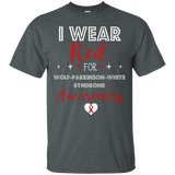 I Wear Red For Wolff-parkinson-white Syndrome Awareness Tee_black=