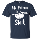 My Patronus Is A Sloth T Shirts Funny Gifts For Men Women_Black