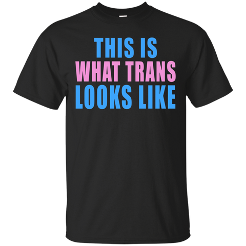 This Is What Trans Looks Like Transgender LGBT Pride T-Shirt_Black