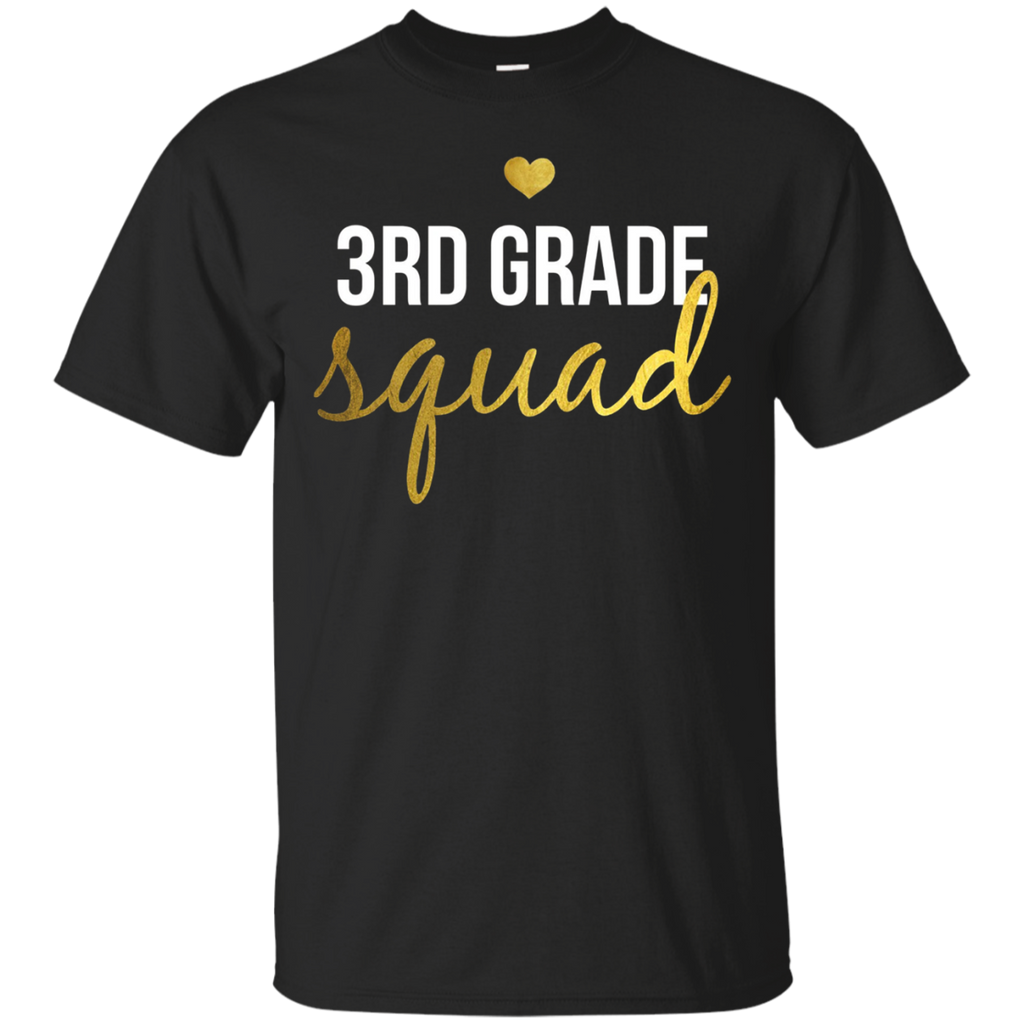 Third Grade Squad Shirt for 3rd Graders & 3rd Grade Teachers_Black