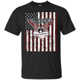 Distressed Us Air Force Proud Grandma Tee Shirt_black