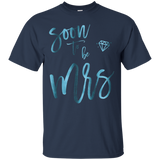 Womens Bachelorette Party Shirts Soon To Be Mrs Teal Diamond_Black