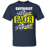 Guitarist By Passion Baker By Profession T Shirt_black
