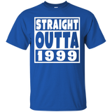 Straight Outta 1999 Funny 18th Birthday Party T-Shirt_Black