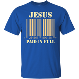 Jesus Bar Code Paid In Full Christian Faith Printed