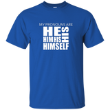 My Pronouns Are His Shirt - LGBT Trans Pride Shirt_Black