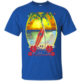 Mele Kalikimaka Hawaiian Surfing Christmas T-shirt_black=