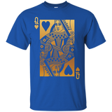 Queen Of Hearts T-shirt (gold Design)_black=