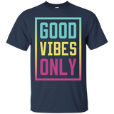 Good Vibes Only T-shirt Positive Inspirational Saying_black=