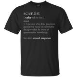 Scientist Definition Shirt, Funny Cute Science Nerd Gift_Black