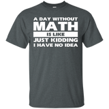 A Day Without Math Is Like Just Kidding I Have Idea T-shirt_black=