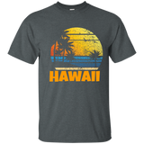 Old School 70's Hawaiian The Aloha State T-Shirts_Black