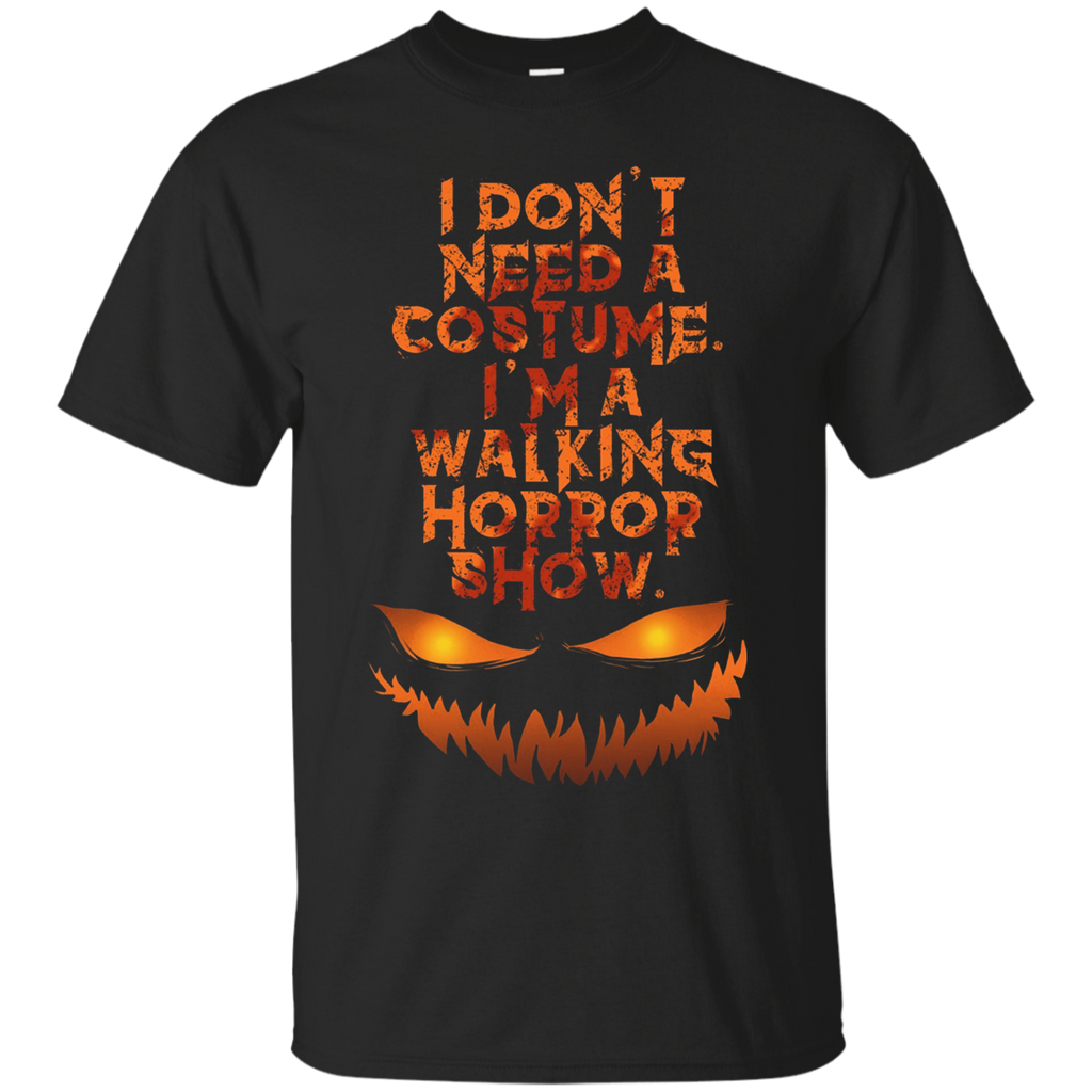 No costume. I'm a walking horror show._Black