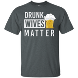 Drunk Wives Matter T-shirt With Beer Glass Graphic_black=