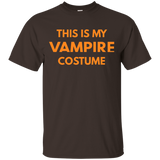 This Is My Vampire Costume T-shirt - Halloween Holiday_black=