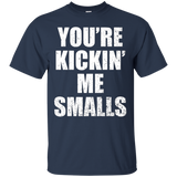 You're Kickin Me Smalls - Funny Pregnant Women Shirt_Black