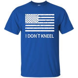 I Don't Kneel - American Patriot - National Anthem T-shirt_black=