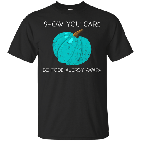 Show You Care, Be Food Allergy Aware - Teal Pumpkin shirt_Black