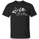 Take A Hike Mountain Adventure Funny Nature Explore Shirt_Black