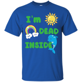 I'm Dead Inside Funny T Shirt Happy Sun Rainbow Dolphin