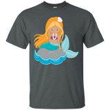 Cute Unique & Trendy Mermaid & Pearls Art T-shirt & Gift_black