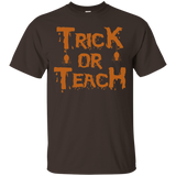 Teacher Halloween Shirt Trick Or Teach T-shirt_black=