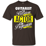 Guitarist By Passion Actor By Profession T Shirt_black