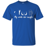 My needs are simple T-shirt_Black