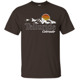 Skiing Telluride Colorado Mountain Lover T-shirt_Black